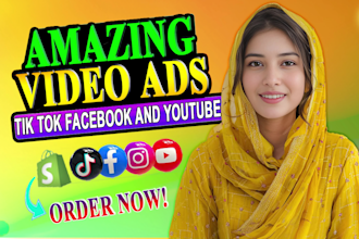 create customized tik tok video ads,  dropshipping video ads, short product ads
