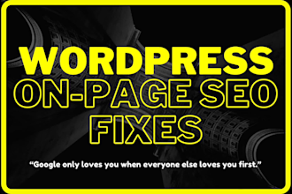 make perfect wordpress yoast onpage seo fixes, meta tag, image alt tag for you