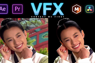 do vfx, motion tracking, rotoscoping, replace texts or logo