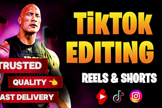 edit tik tok video, reels and shorts editing with captions