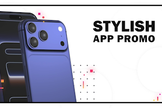 create a stylish mobile app promo video