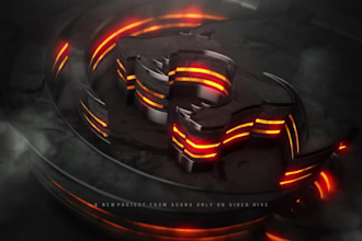 create an epic 3d cinematic grunge logo animation youtube intro