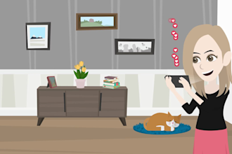 create animated explainer and elearning video course creation or training video