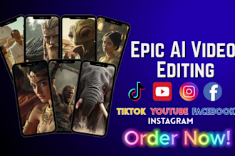 create realistic ai videos and provide professional video editing service