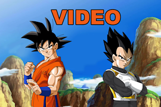 create a personalized message from goku and vegeta