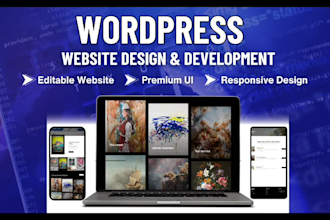 create website wordpress design and development with elementor website builder