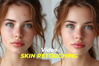 do skin retouching for your videos, remove acne and blemishes