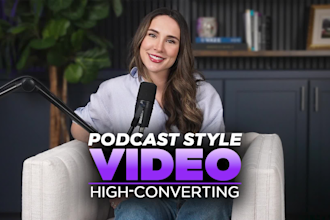 create a podcast ugc style video