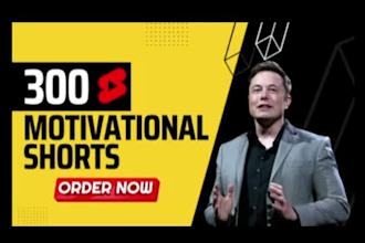 give you 300 motivational youtube shorts