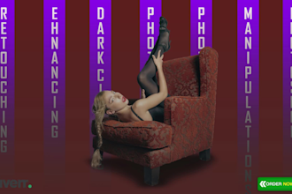 do high end photo retouching and skin retouching in photoshop