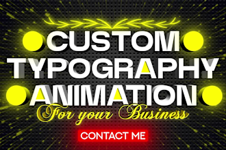 make animation of your text, kinetic typography video