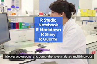 do coding in r studio for data analytics and shiny app dashboards