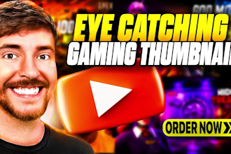do 3d clickbait gaming, fortnite, roblox and horror thumbnails