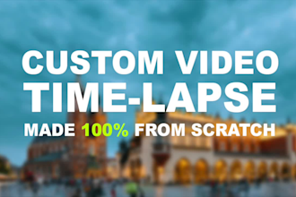create a 4k time lapse and hyper lapse from still photos
