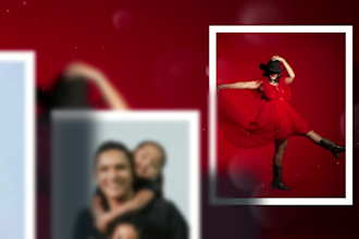 create a memorial slideshow video from family photos