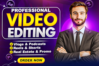 edit your vlogs, reels, podcast, travel and all type of video editing in 24 hrs