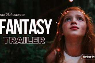 create epic fantasy, sci fi, cinematic or horror book trailer