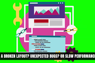 fix issues, bugs and errors in your website and do code review