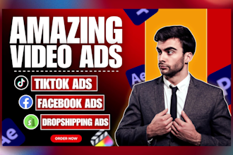 create dropshipping video ads tik tok video ads with hook