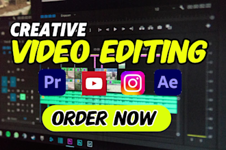 do creative youtube video editing and podcast video editing