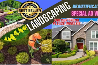 do landscaping video, lawn care beautification promo video ads
