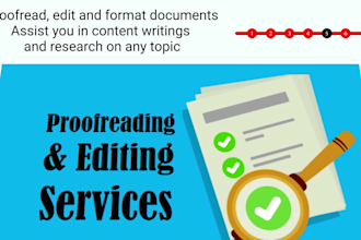 write high quality SEO articles, blog posts, proofread and edit content writings