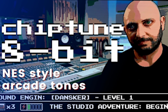 create retro 8bit and chiptune music for games or content
