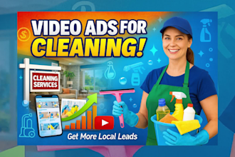 create professional cleaning service video ads