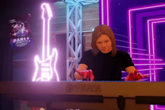 create a 3d animated music video
