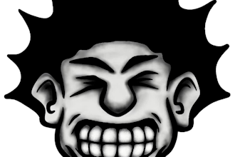 make cartoon character big head, grafite streetwear for your clothing