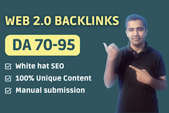 build web 2 0 backlinks manually for SEO rankings