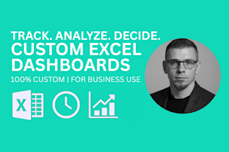 create custom excel spreadsheet dashboard for your business