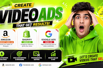 edit video ads for amazon, facebook and google