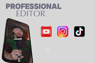 edit instagram reels, youtube shorts and tiktok videos
