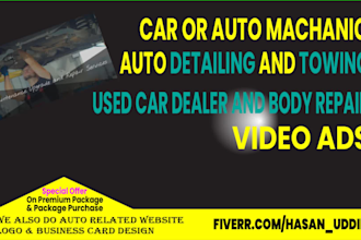 do auto body repair and car mechanic promo video ads