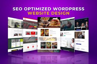 design SEO optimized stunning affordable wordpress website design