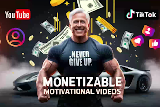 create monetizable motivational videos, instagram reels and motivational shorts