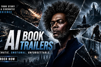 create a cinematic ai book trailer for book sales ai movie trailers book trailer