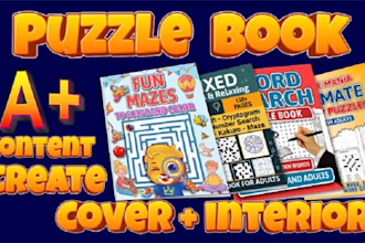 do custom challenges puzzle book cover and interior