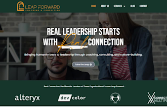 design life coaching website, consulting website, life coach website