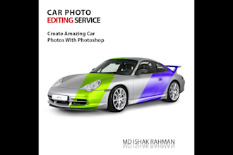 car photo editing and retouching, automotive background remove
