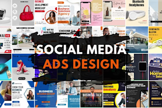 do attractive social media ads design and ad copy