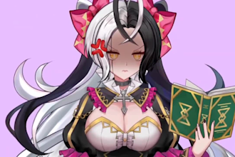 draw and rig vtuber model,live2d model,vtuber commission,2d vtuber model