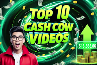 create youtube cash cow videos and faceless cash cow videos