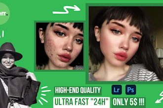 do headshot photo retouching, frequency separation with photoshop and lightroom