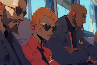 produce a cinematic ai anime video with 2d or 3d anime style scenes