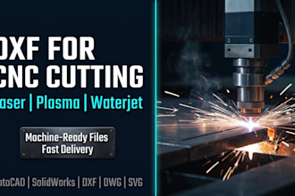 convert your drawing to dxf for cnc laser, plasma, and waterjet cutting