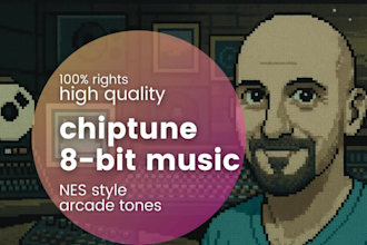 create retro 8bit and chiptune music for games or content