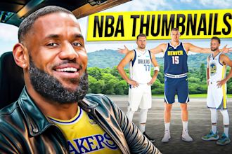 design professional youtube thumbnails for basketball or nba