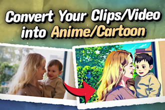 convert your video into anime or cartoon